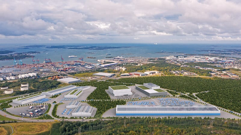 Luftfoto Gøteborg Havn
