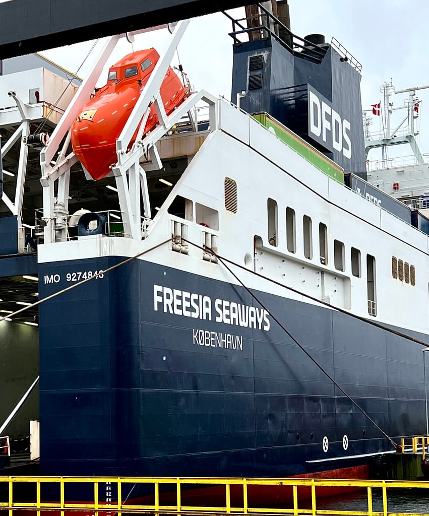 Freesia Seaways DFDS til Kai i Brevik